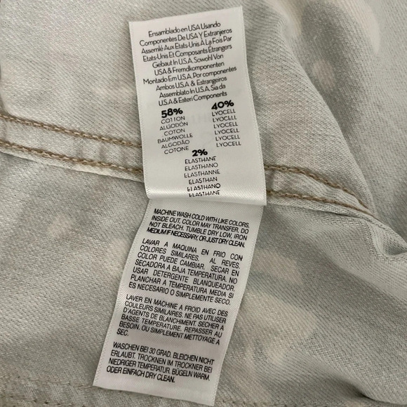 Mother Denim Women’s The Fly Away Jacket Tropical Camo Green Size XS Spring - Picture 12 of 16